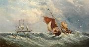 Ebenezer Colls, Sailboats in a squall